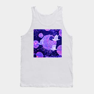 Three Cosmic Birds Digitally Altered Version of Original Work 10 Tank Top